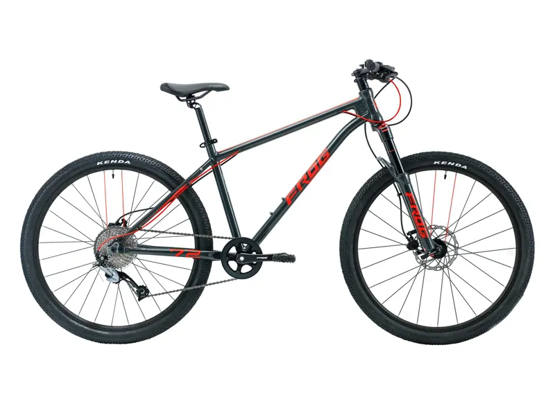 Frog 72 MTB Mountain Bike 26 Inch Wheel Metallic Grey Red