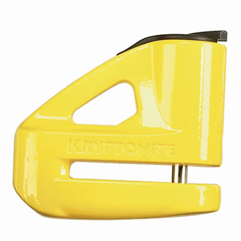 Kryptonite Keeper 5-S disc lock with reminder cable - yellow