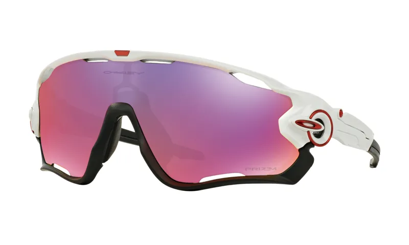 Oakley Jawbreaker Polished White w/ Prizm Road