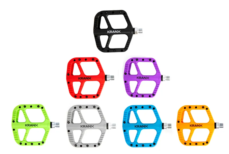 KranX Trail Bright Platform Pedal Green