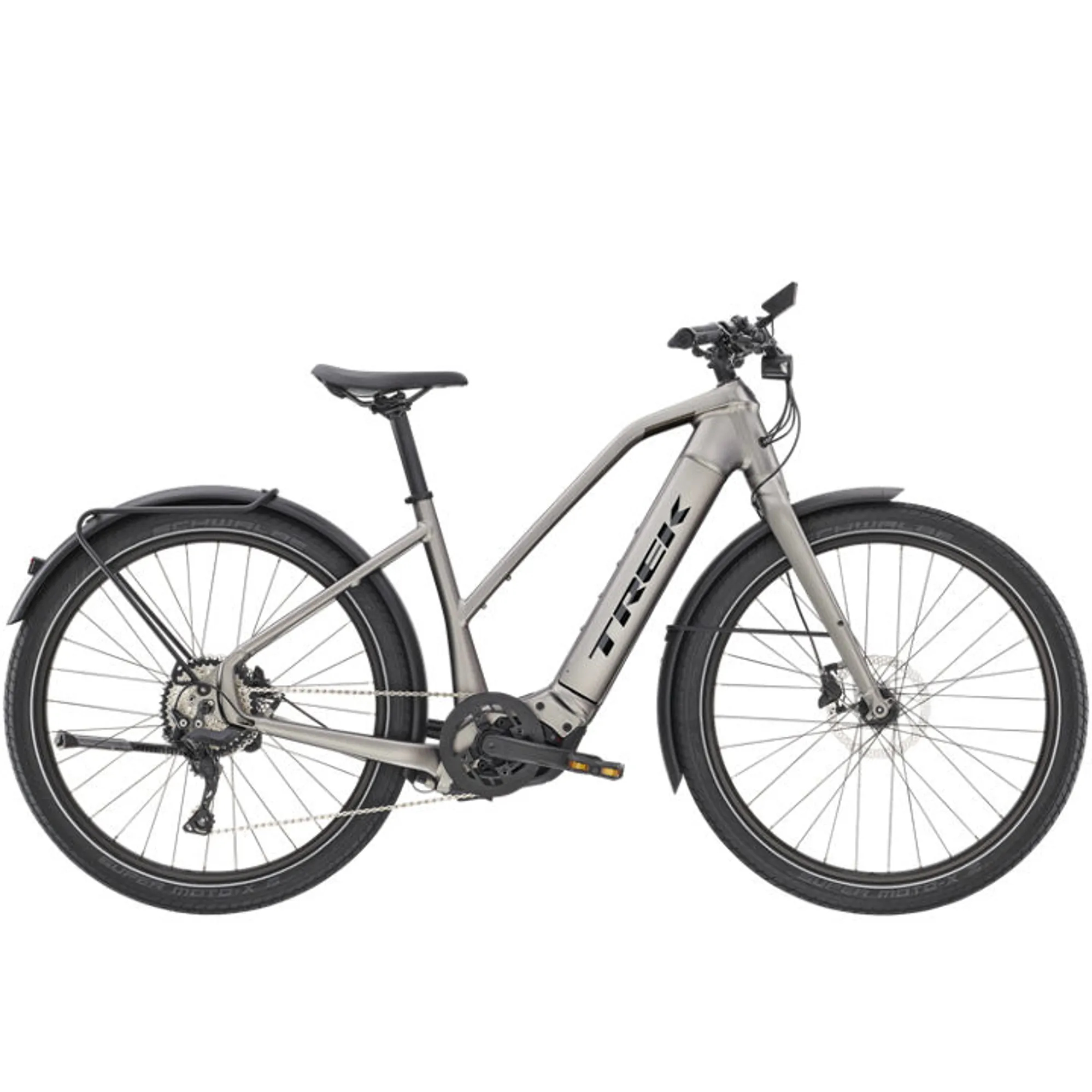 Trek Allant+ Stagger 2022 Womens Electric Hybrid Bike Gunmetal