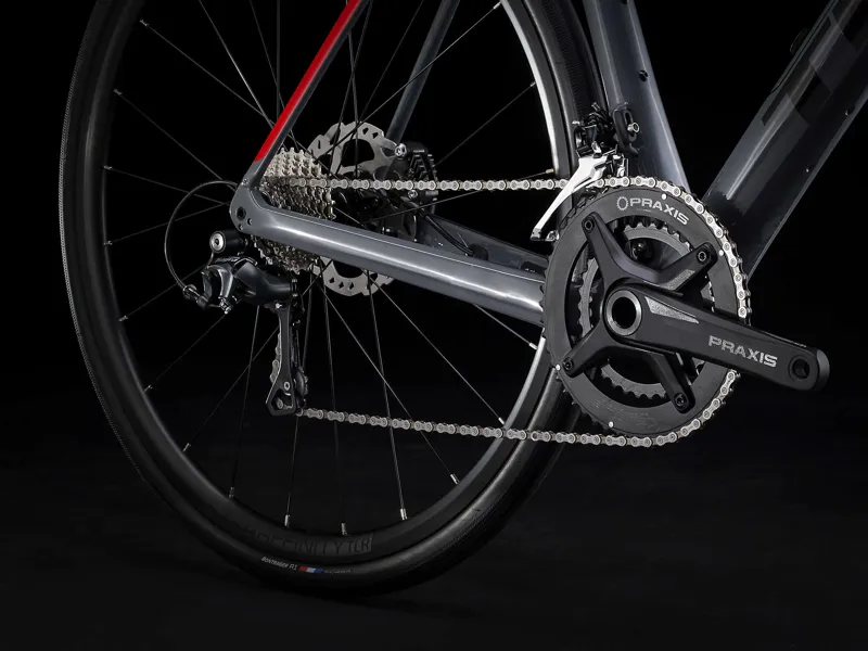 Trek Domane SL 4 2021 Road Bike Slate/Radioactive Red-8