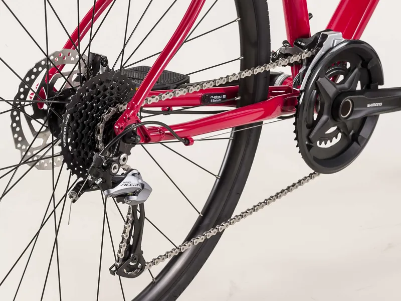 Trek FX 3 Disc Womens Hybrid Bike in Pink-5