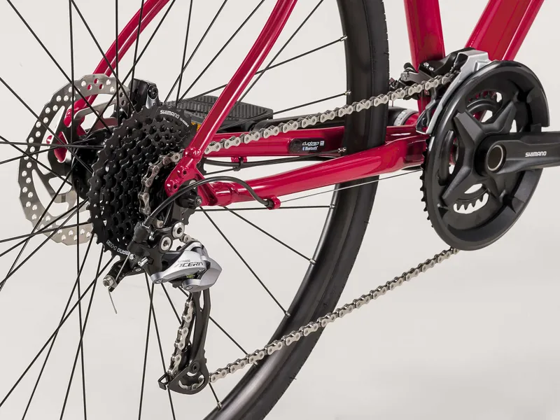 Trek FX 3 Disc Womens Stagger Hybrid Bike Magenta-5