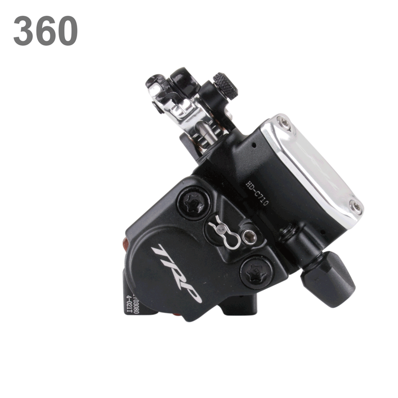 TRP Hy/Rd Caliper Black Post Mount - Cable Operated Hydraulic Brake-3