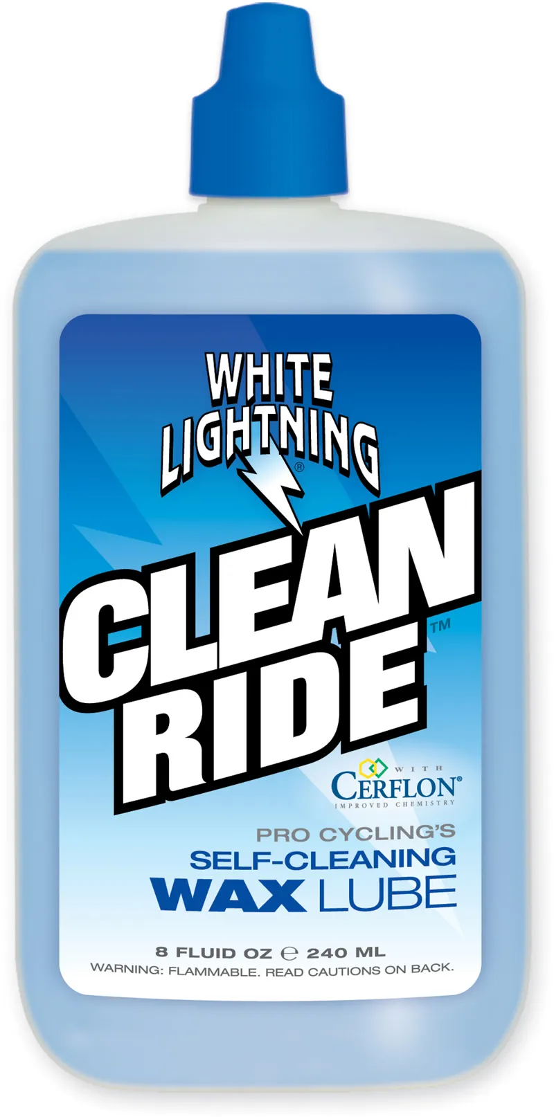 White Lightning Clean Ride 8 oz squeeze bottle 240 ml