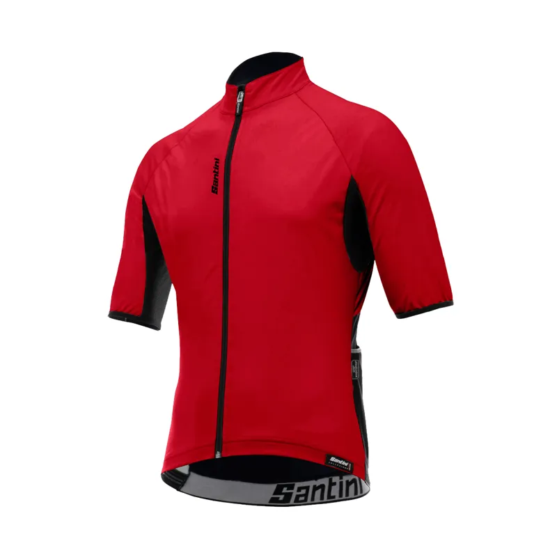 Santini Beta Light Short Sleeve Wind Jersey 2017 Red