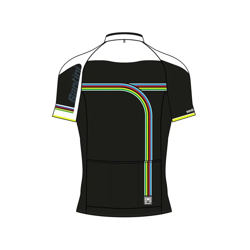 Santini UCI Rainbow Maglia UCI Line, Short Sleeve Jersey