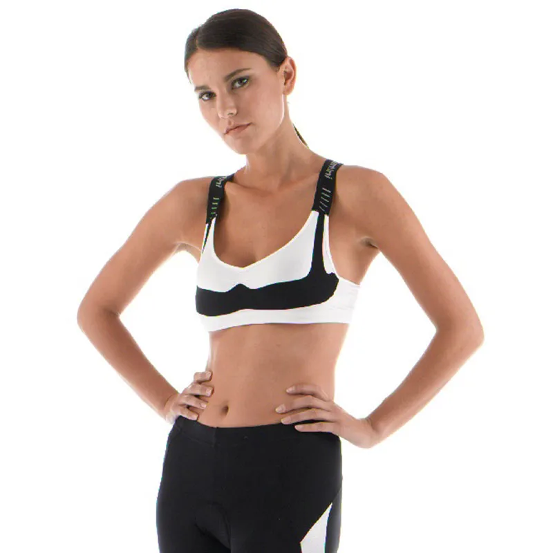 Santini Womens Sports Bra Base Layer White-1