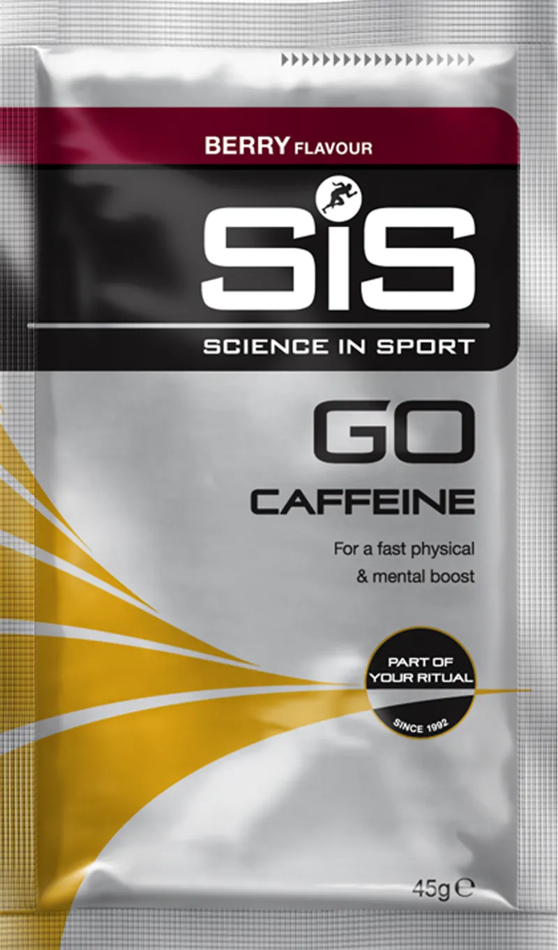 Science In Sport Go Plus Caffeine Energy drink powder berry 45 g sachets - box of 18
