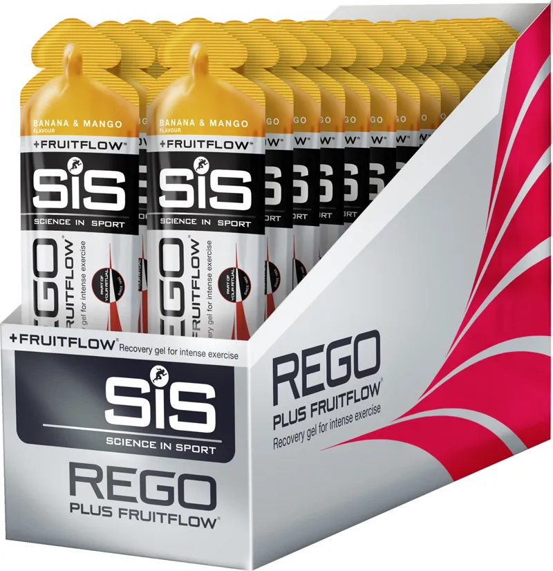 Science In Sport REGO gel plus Fruitflow banana / mango box of 30 60ml-1