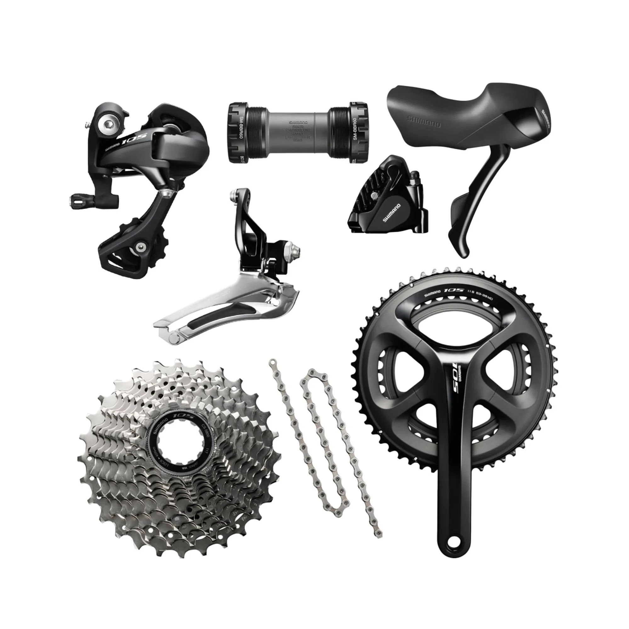 Shimano 105 5800 Hydraulic Disc Brake Groupset FREE FITTING