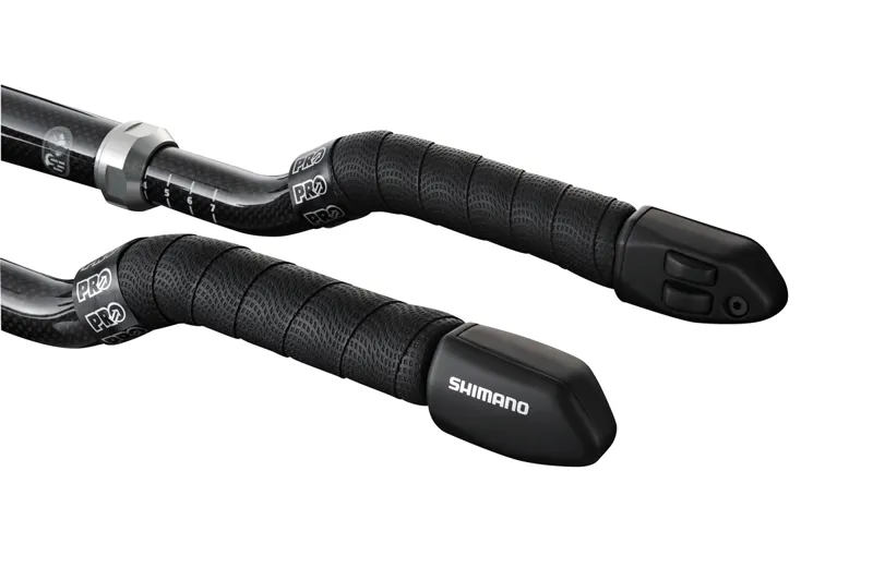 Shimano SW-R671 Di2 Shift switches for TT / Triathlon, 2 button design, E-tube, pair