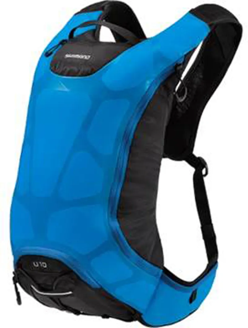 Shimano Unzen U15, 15 litre hydration pack, 3 litre res, blue / black