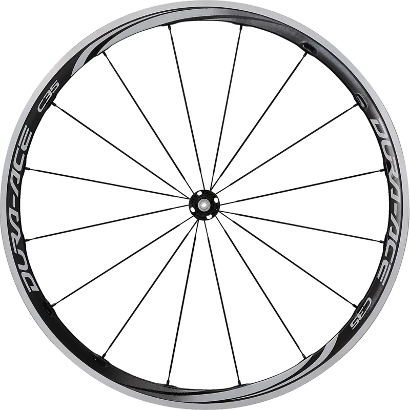 Shimano WH-9000 Dura-Ace, C35-CL Carbon laminate clincher 35 mm, front wheel