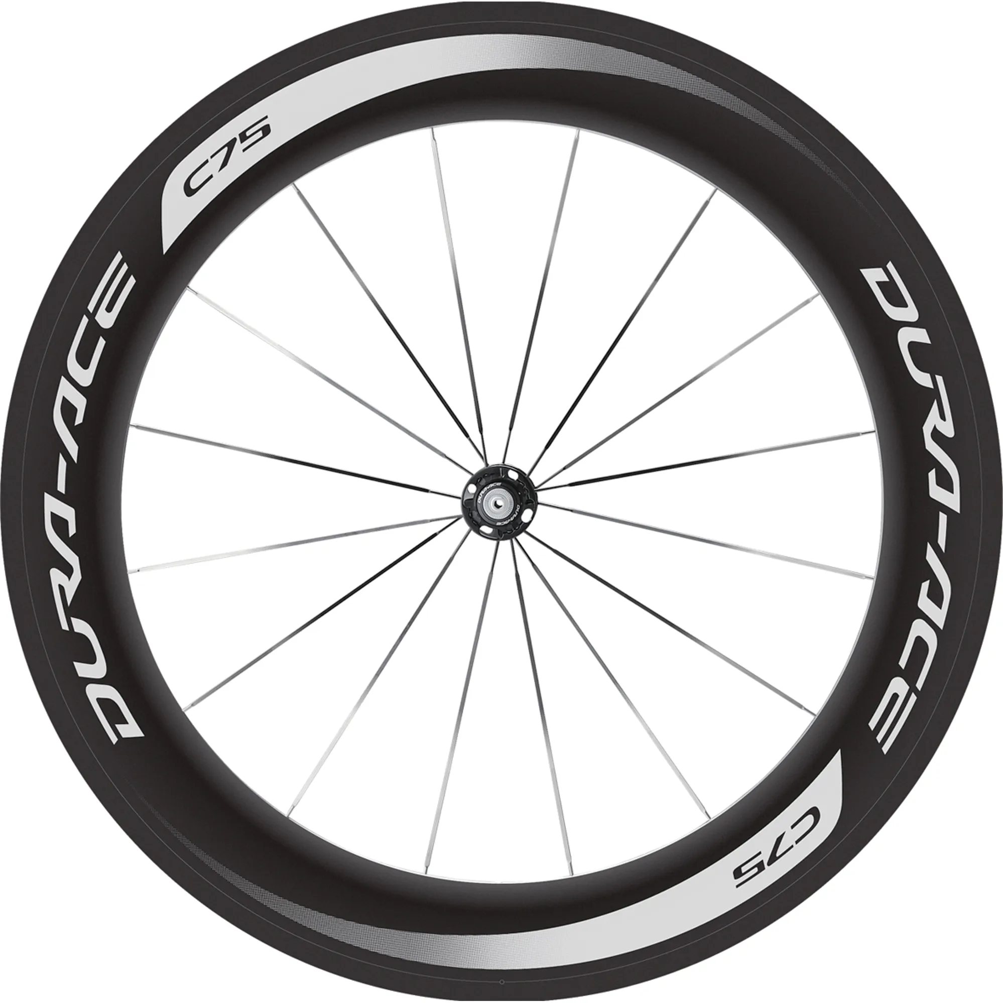 Shimano WH-9000 Dura-Ace, C75-TU Carbon tubular 75 mm, front wheel