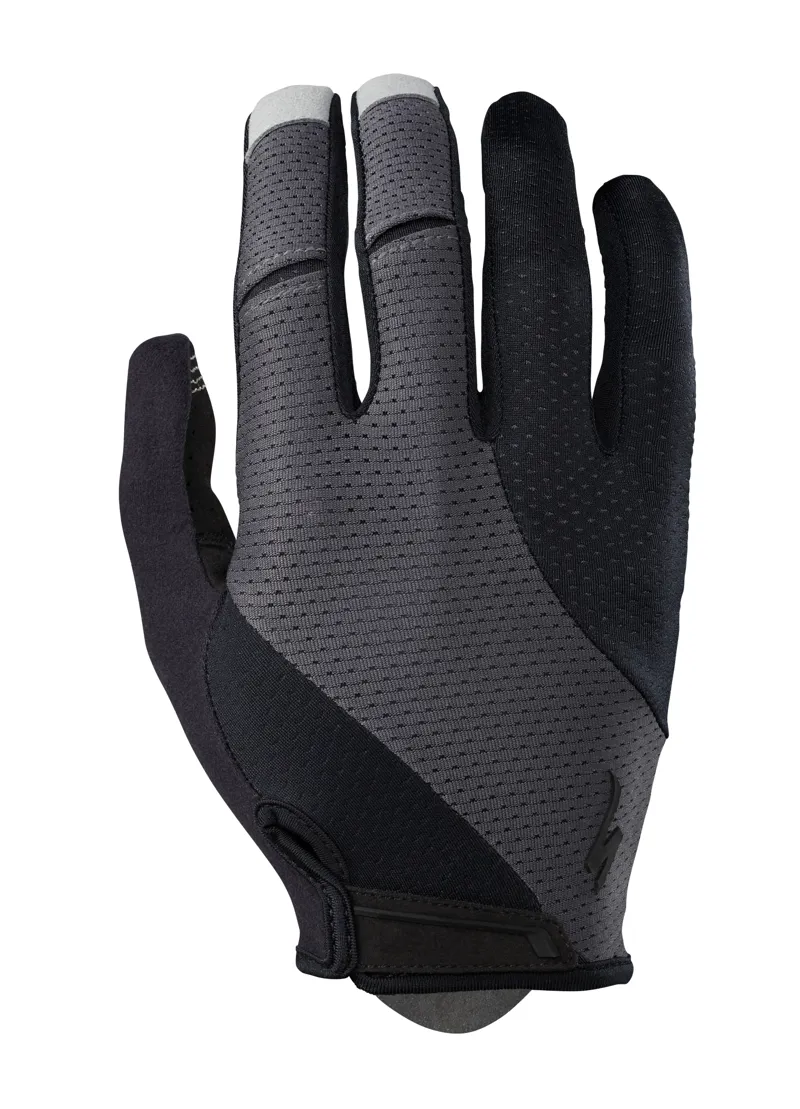 2018 Specialized Body Geometry Gel Long Finger Gloves in Black