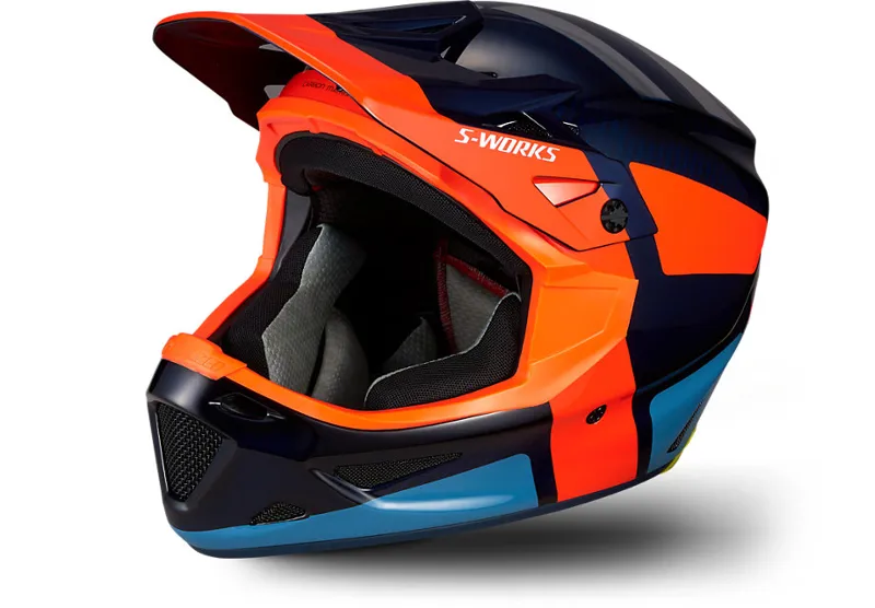 Specialized S-Works Dissident W/ ANGI Full Face Helmet Carbon Blue/Red