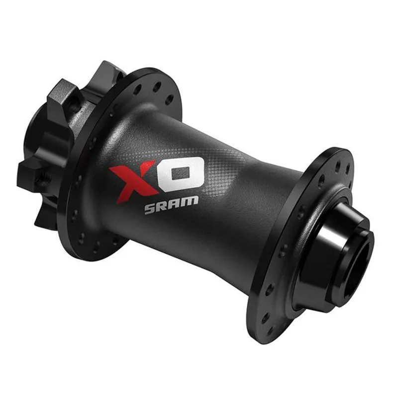 SRAM - X0 - Front Hub - 6-Bolt Disc - 32H Black/Red - Inc QR and