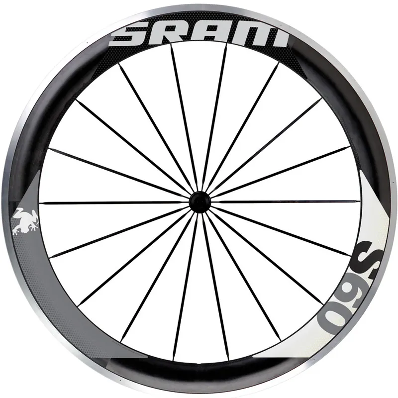 SRAM S60 Wheel 60mm Rim Front Clincher 700C Black Hub and spokes, Stealth Black