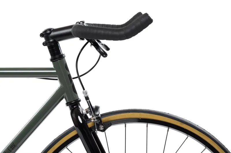 State Bicycles 4130 Army Green Singlespeed/ Fixed Gear Bike-2