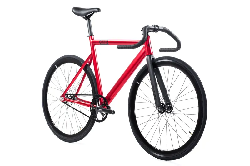 State Bicycles Black Label 6061 Matte Red Fixed/ Singlespeed Bike-1