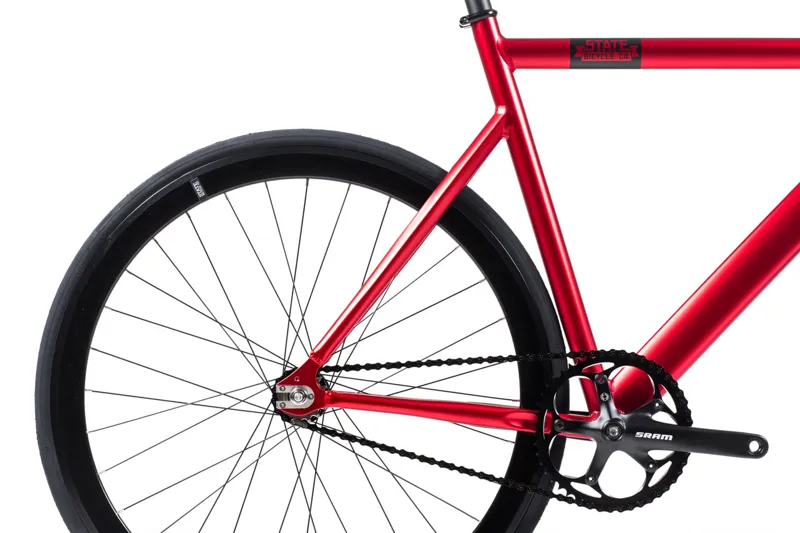 State Bicycles Black Label 6061 Matte Red Fixed/ Singlespeed Bike-7