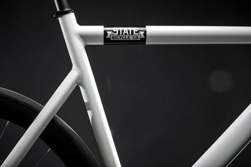 State Bicycles Black Label 6061 Pearl White Fixed/ Singlespeed Bike-4