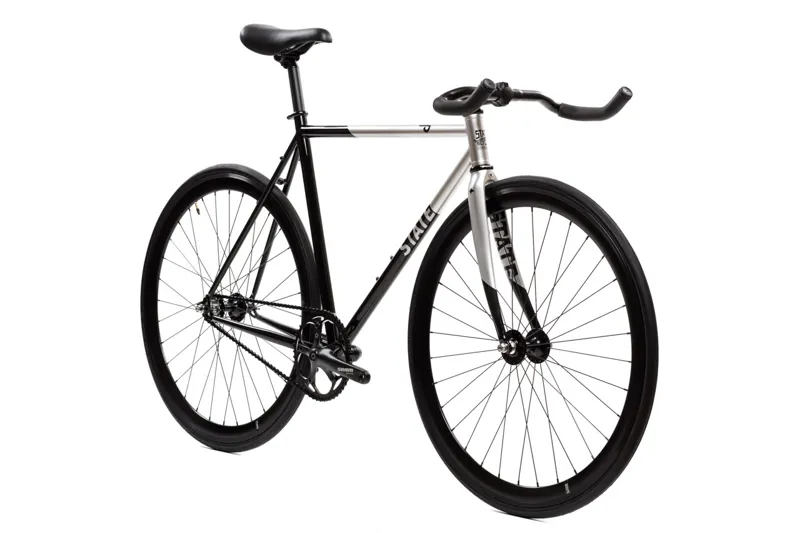 State Bicycles Contender II Silver Fixed/ Singlespeed Bike-5