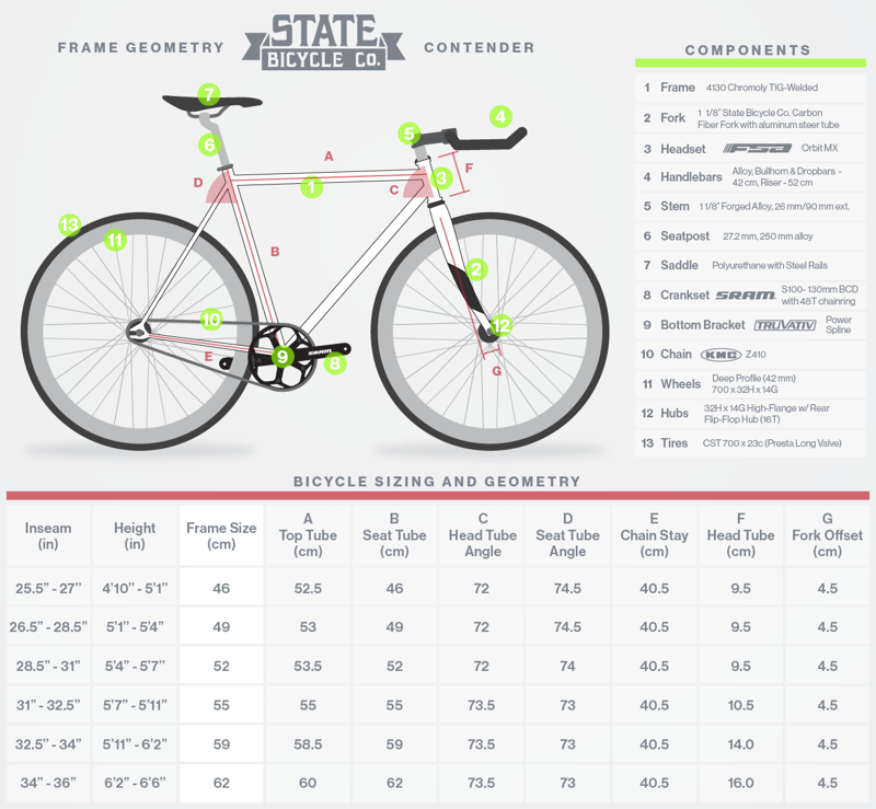 State Bicycles Contender Silver Fixed Singlespeed Bike-10