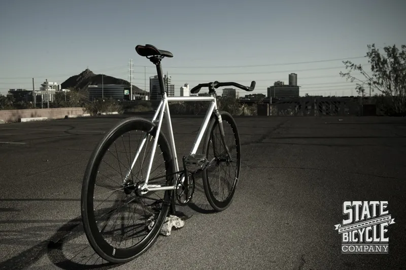State Bicycles Contender Silver Fixed Singlespeed Bike-1