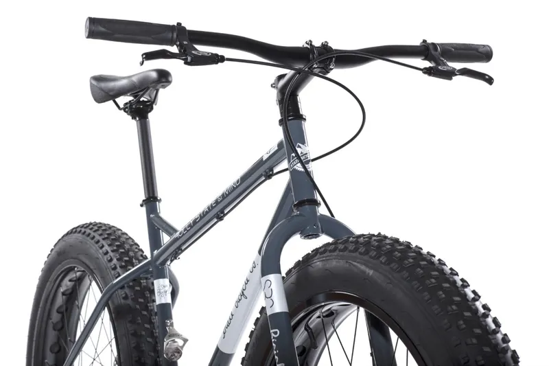 State Bicycles Megalith Asphalt/ White Single Speed Fat Bike