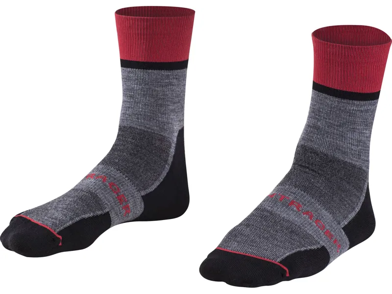 Bontrager Race Crew Wool Cycling Socks in Grey
