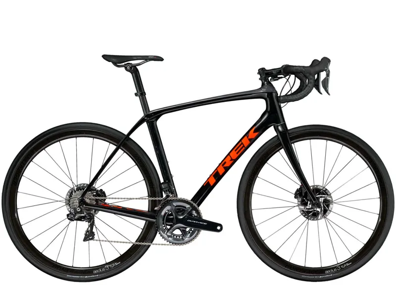 Trek Domane SLR 9 Disc 2018 Radioactive Orange Trek Black Road Bi