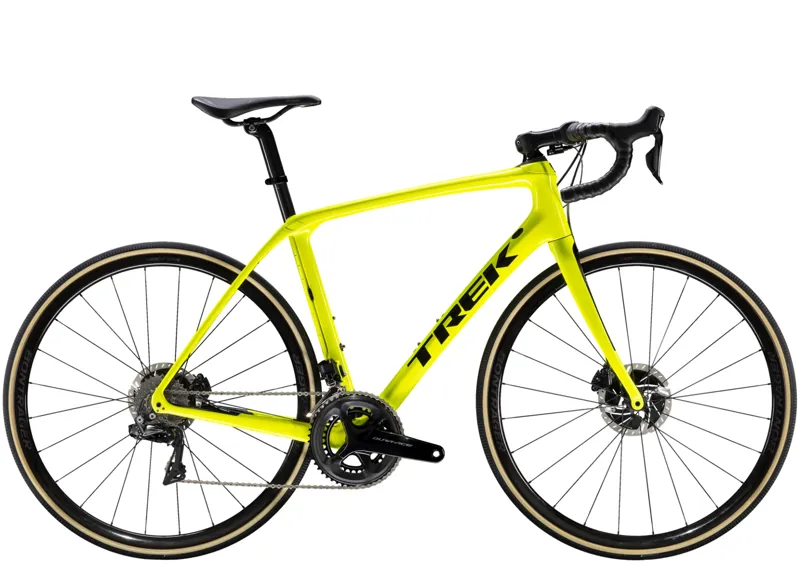 Yellow trek store road bike