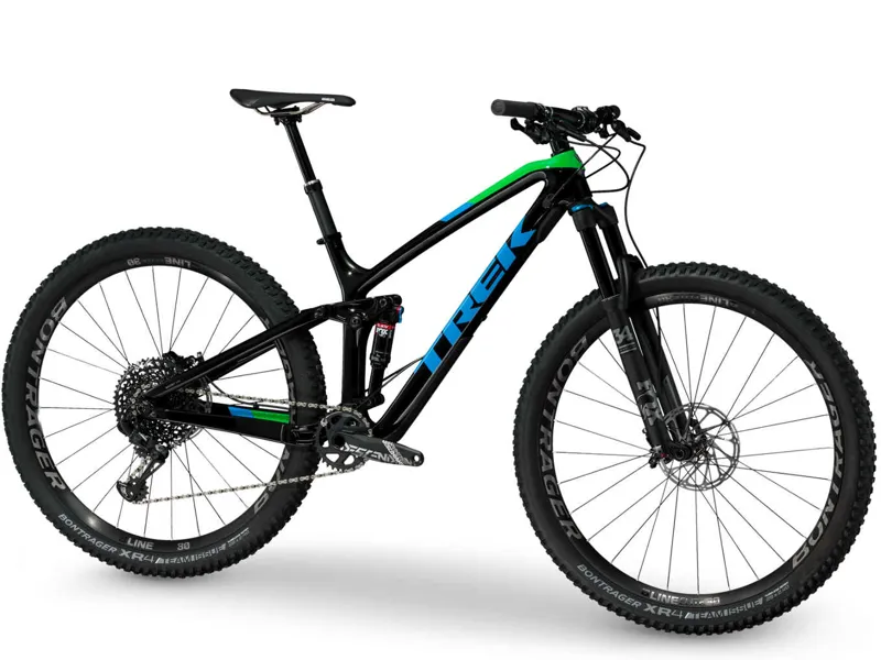 Trek Fuel EX 9.8 29 XT Trek Black/Green Light Mountain Bike-1