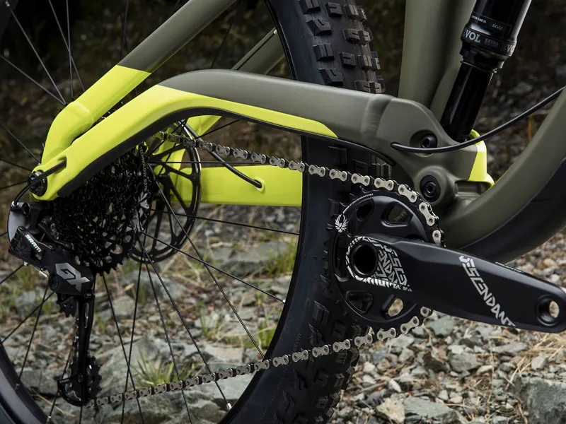 Trek Full Stache 8 2019 29+ Mountain Bike Olive Grey/ Volt Green-9