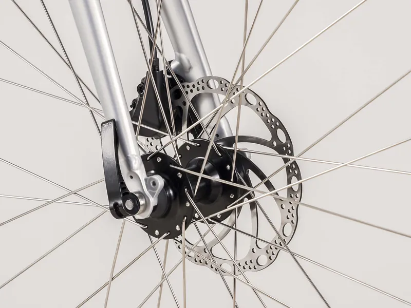 Trek FX 2 Disc Stagger Womens Hybrid Bike Matte Quicksilver-1