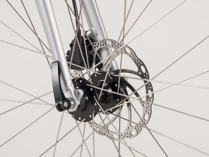 Trek FX 2 Disc Womens Hybrid Bike Matte Quicksilver-1