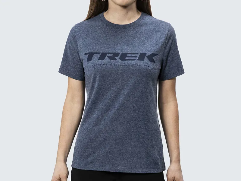 Trek Logo Womens T-Shirt Blue