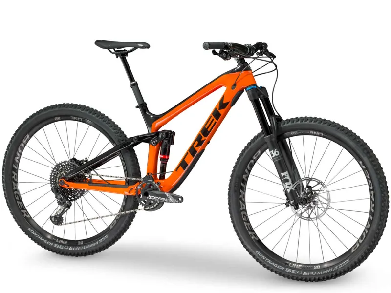 Trek Slash 9.8 29 2018 Trek Black/Roarange Enduro Bike-1
