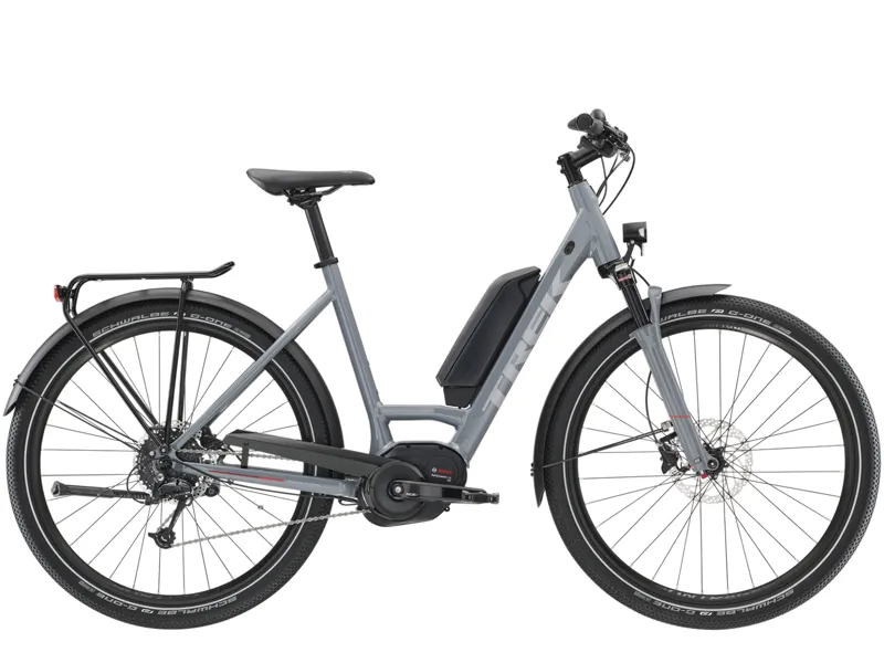 Trek UM5+ Lowstep 2019 Womens Hybrid E-bike Grey