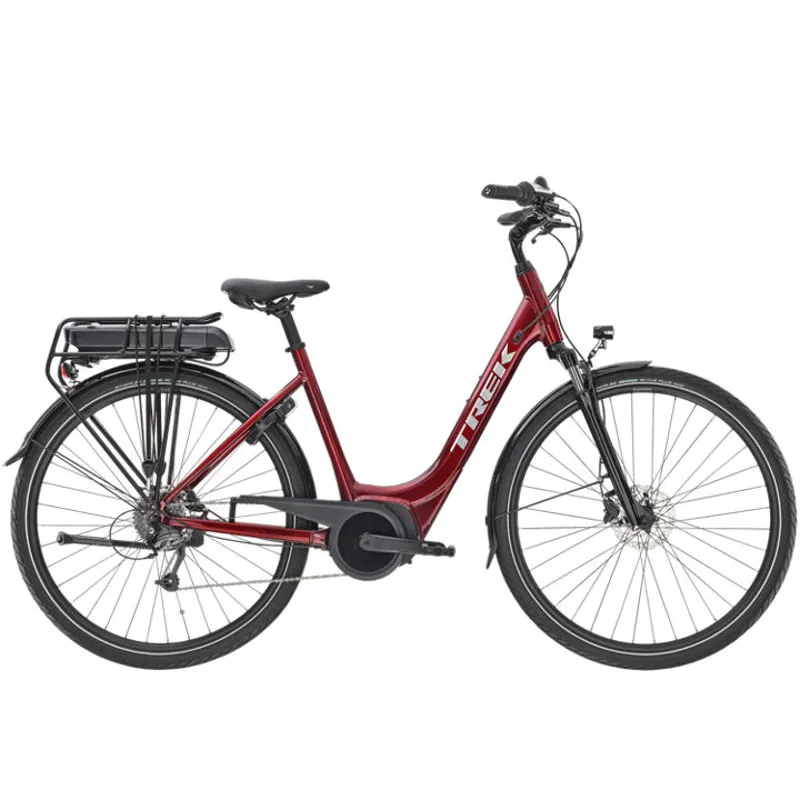 Trek Verve + 1 Lowstep 2020 Electric Bike Rage Red