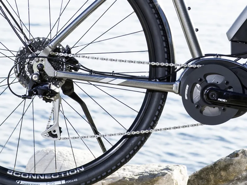 Trek Verve + Low-Step 2019 Womens Hybrid E-bike Grey-10