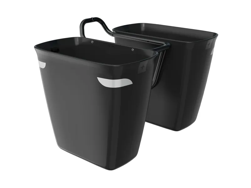 Basket Trek Fetch+ 2 Front Pannier And Rack Kit Bl BLACK -1