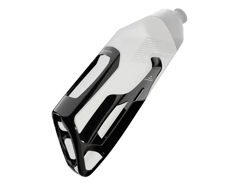 Trek RSL Aero Water Bottle and Cage In Black/Grey Gloss-1