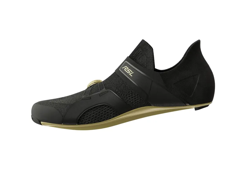 Trek RSL Knit Road Cycling Shoe In Black/Gold -5
