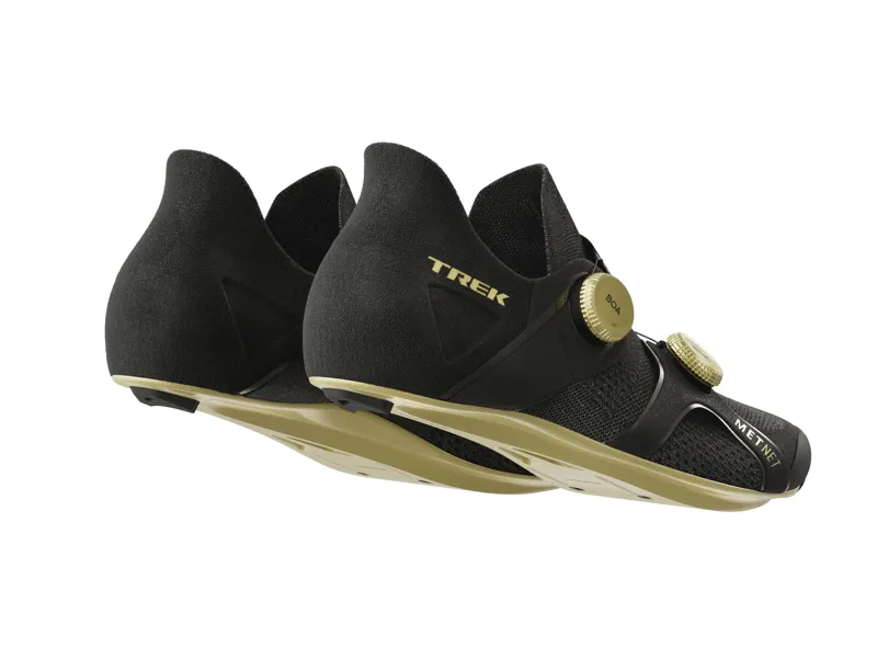 Trek RSL Knit Road Cycling Shoe In Black/Gold -3