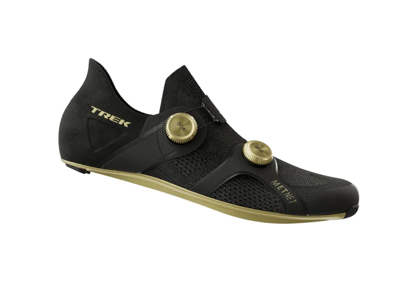 Trek RSL Knit Road Cycling Shoe In Black/Gold -4