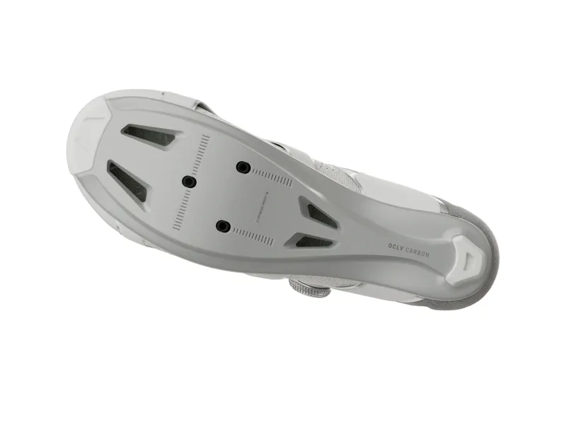 Trek RSL Knit Road Cycling Shoe In White/Silver -3
